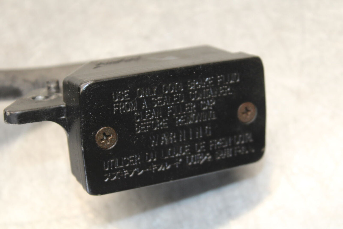 05-09 SUZUKI BOULEVARD C90 REAR BACK BRAKE MASTER CYLINDER W RESERVOIR BB692