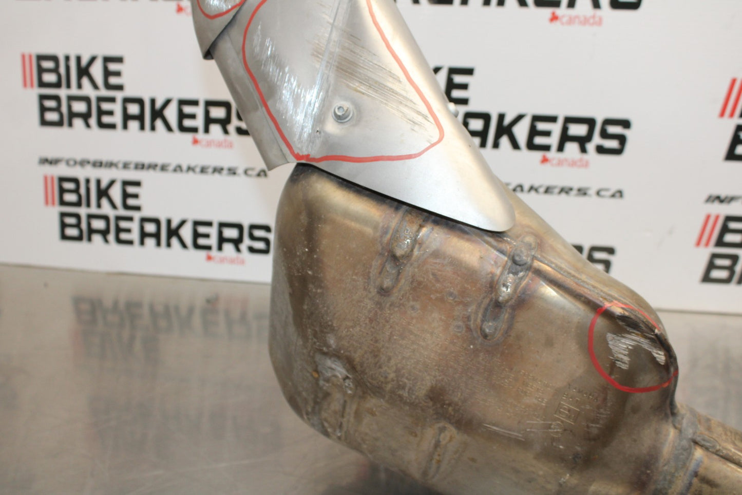22-25 YAMAHA YZF R7 FULL EXHAUST SYSTEM HEADERS PIPE MUFFLER BB176