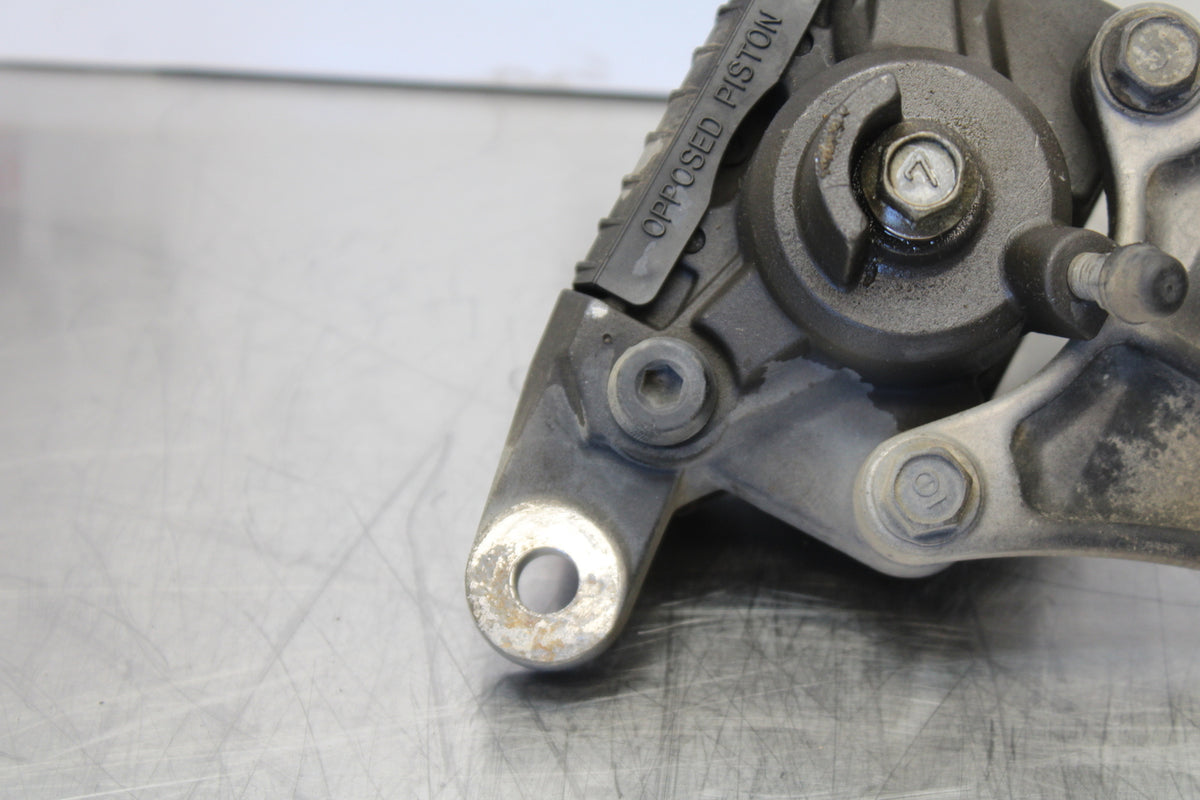 00 SUZUKI SV650 REAR BACK BRAKE CALIPER W MOUNT BRACKET BB156