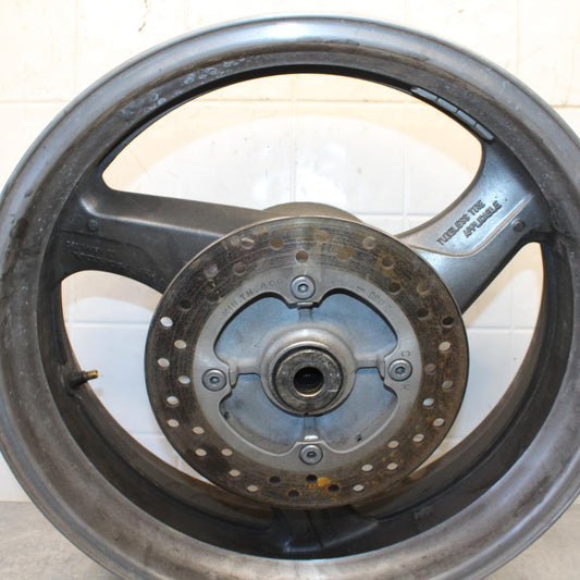 2000 Honda Super Hawk VTR1000F WHEEL AND REAR ROTOR BACK BRAKE BB577