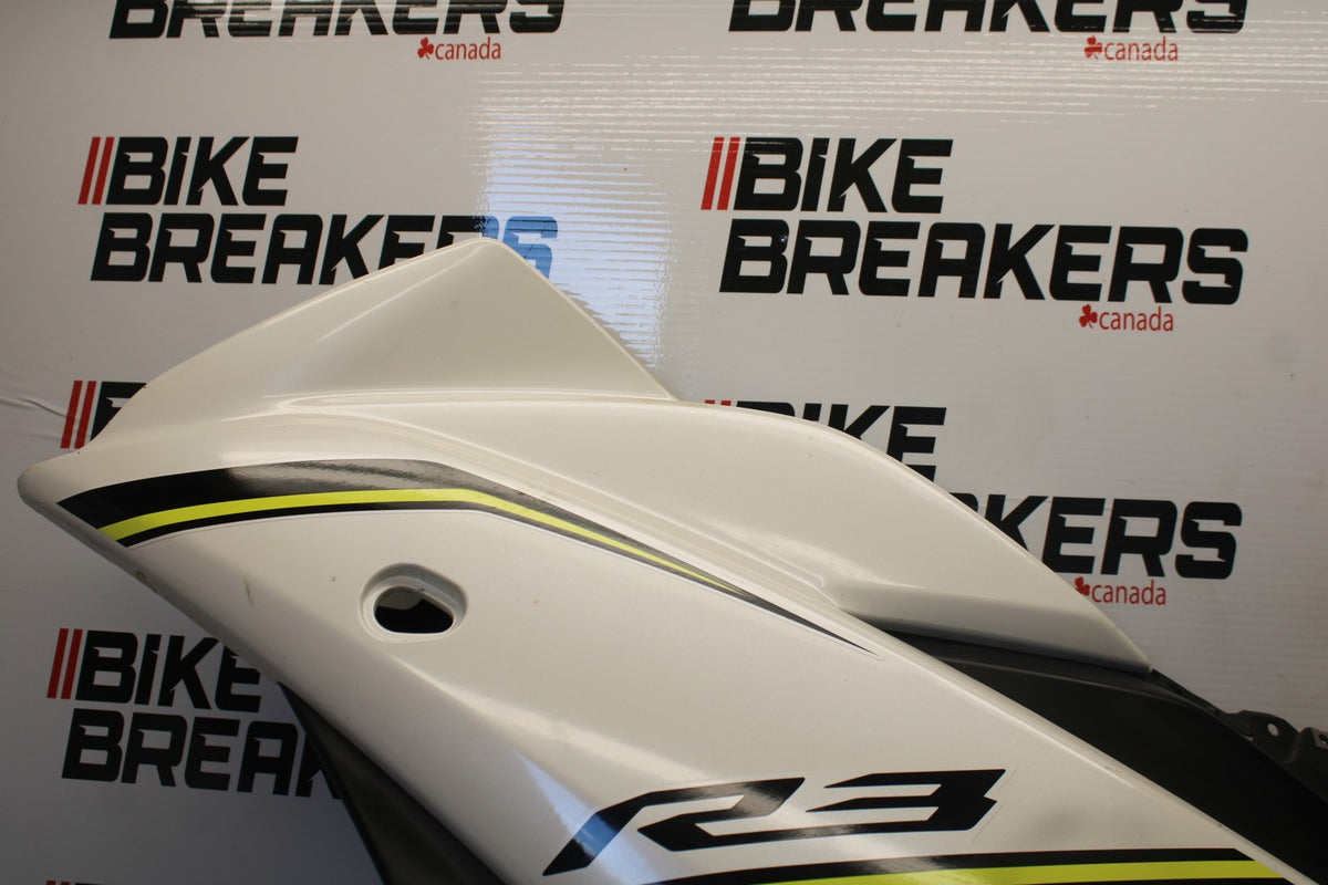 15-17 YAMAHA YZF R3 LEFT LOWER MID UPPER SIDE FAIRING COWL BB003