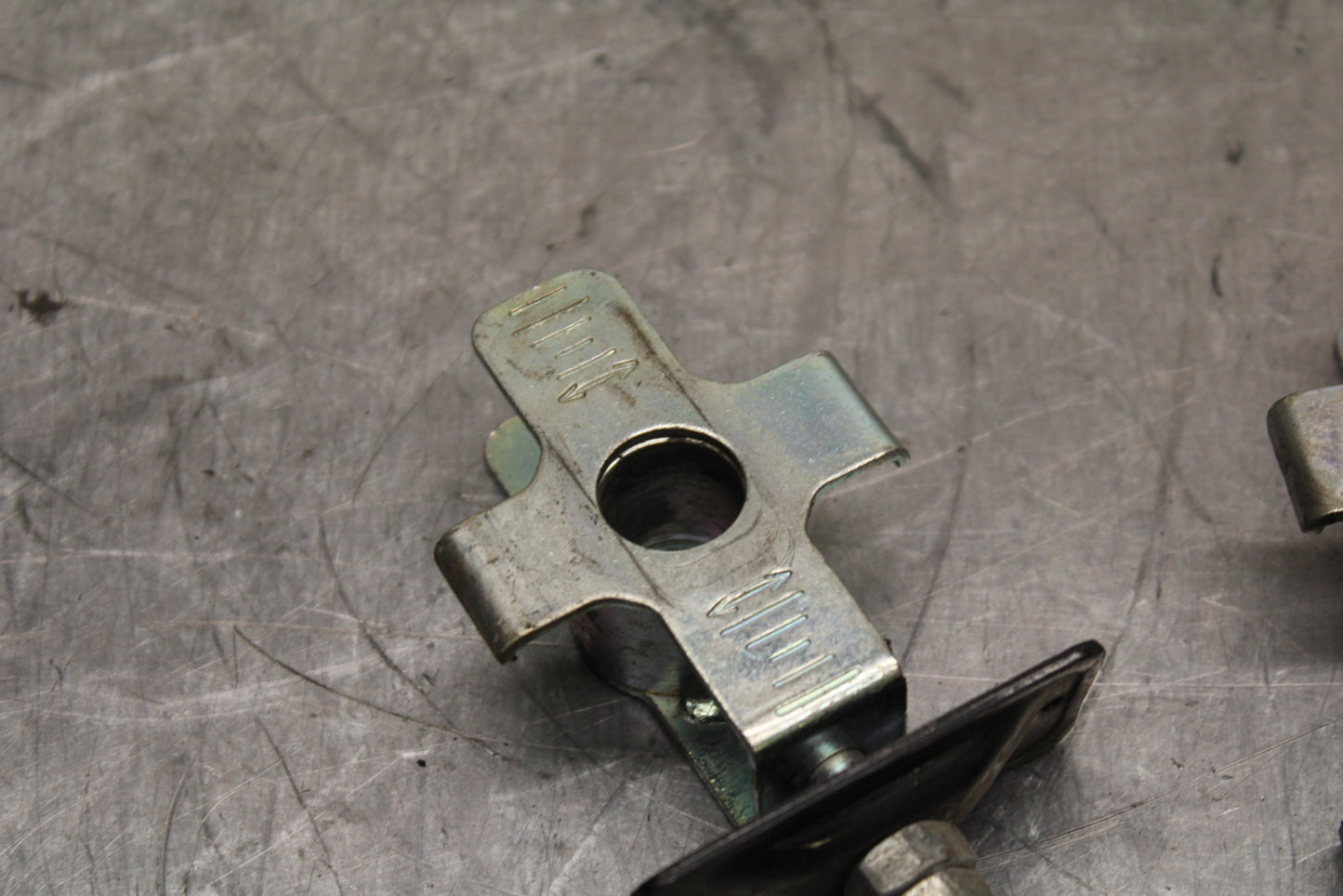 15-16 HONDA CB300F SWINGARM CHAIN TENSIONER ADJUSTMENT BRACKETS  BB740