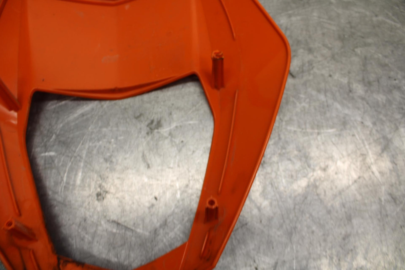 16-18 KTM 690 DUKE ORANGE FRONT UPPER NOSE FAIRING COWL SHROUD BB631