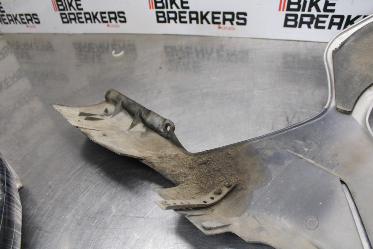 00-05 KAWASAKI NINJA ZX12R LEFT LOWER MID UPPER SIDE FAIRING COWL BB892
