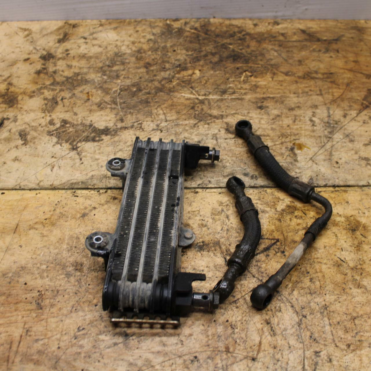 07-11 SUZUKI VSTROM 650 ENGINE MOTOR OIL COOLER W/ HOSES BB340