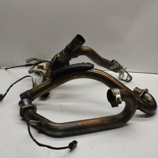 12 DUCATI MONSTER 796 EXHAUST HEADER PIPES MANIFOLD BB276