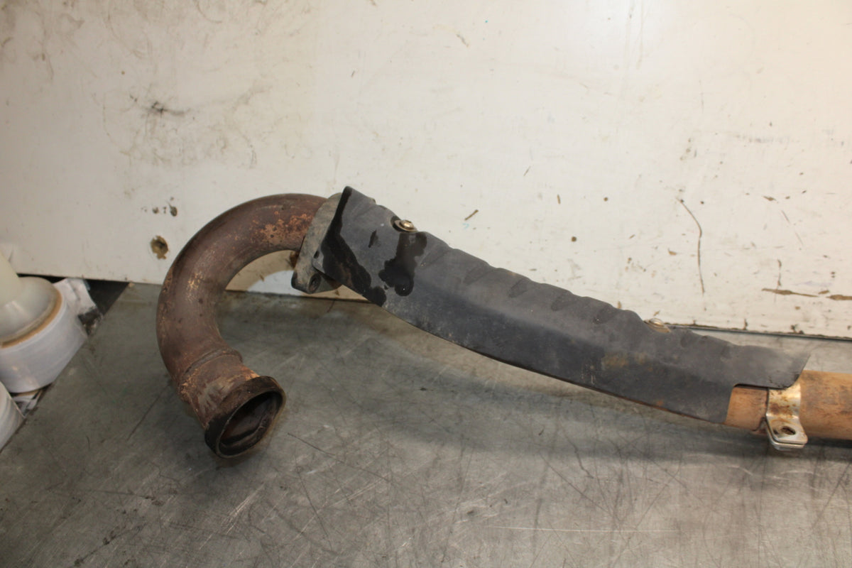 08-18 KAWASAKI KLR650 FULL EXHAUST SYSTEM HEADERS PIPE MUFFLER BB707