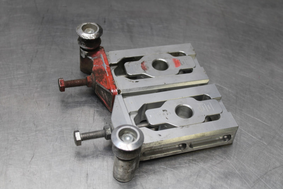 13-15 HONDA CBR500R SWINGARM CHAIN TENSIONER ADJUSTMENT BRACKETS  BB834