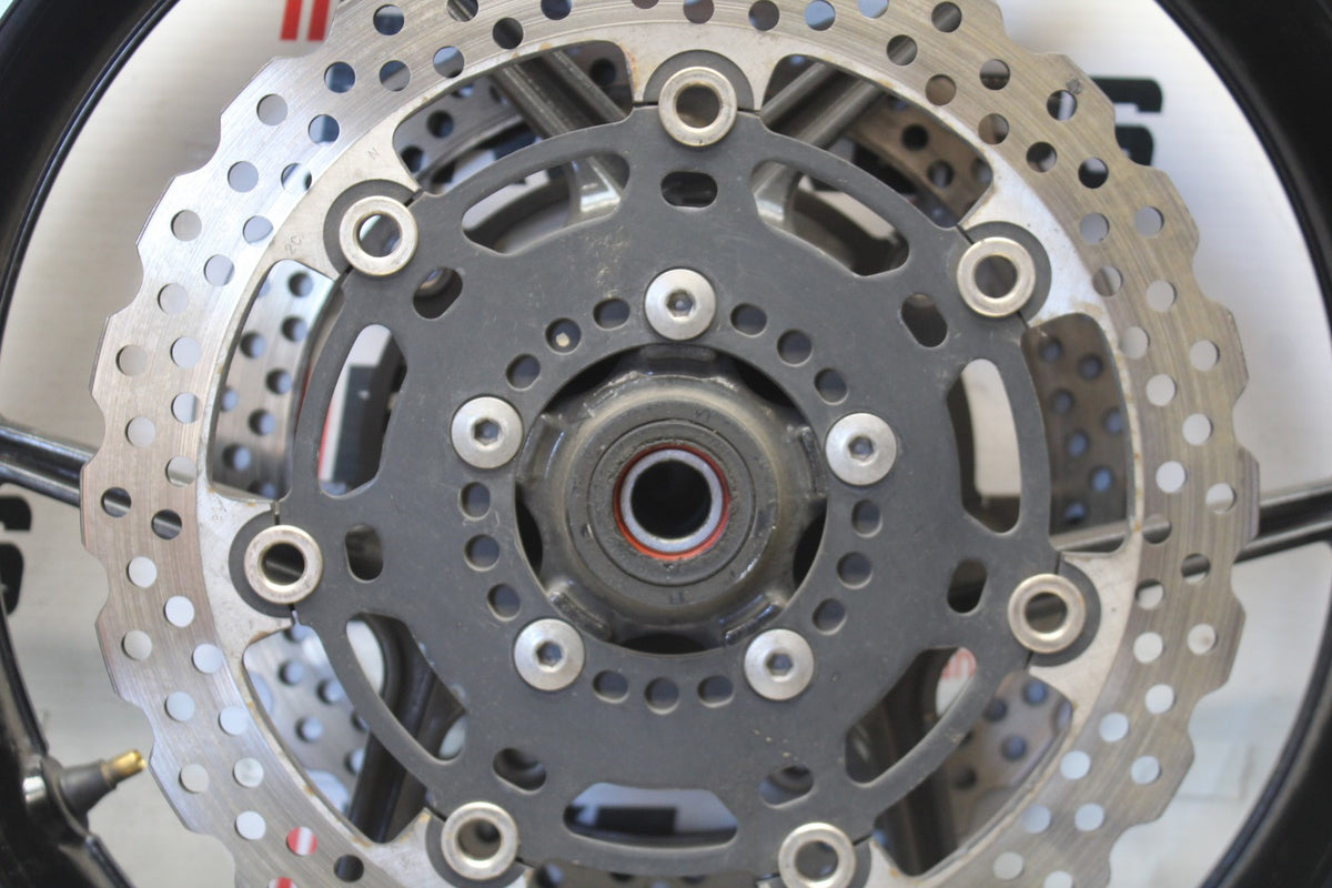 12 KAWASAKI NINJA 650 EX650E FRONT WHEEL FRONT RIM & ROTORS