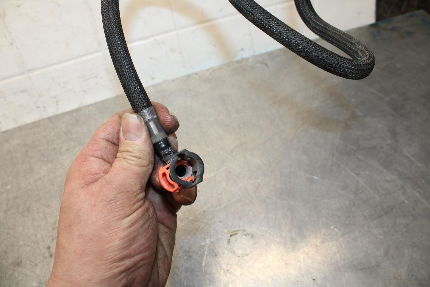 08-09 KAWASAKI NINJA ZX14R FUEL HOSE GAS LINE TUBE PIPE BB73