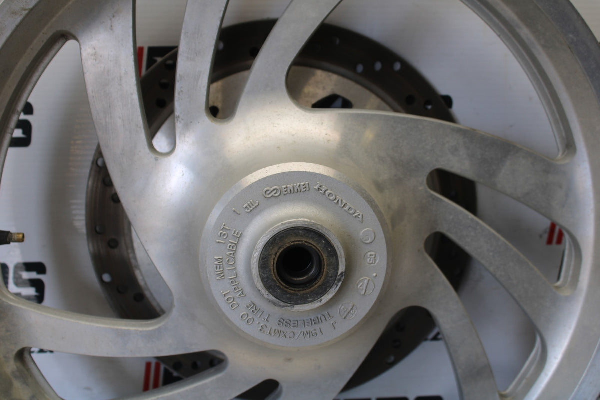 03-08 HONDA VTX1300C FRONT WHEEL FRONT RIM & ROTOR BB868