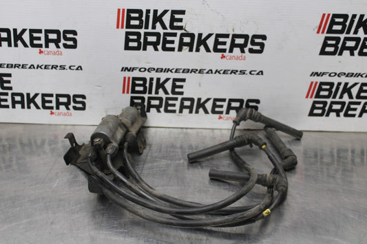 98 KAWASAKI NINJA ZX6 IGNITION COILS COIL SPARK PLUG CAPS BB870