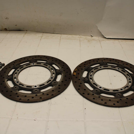 01-05 YAMAHA FZS1000 FRONT LEFT RIGHT BRAKE ROTORS DISCS BB 04