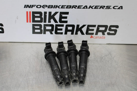 24-25 KAWASAKI NINJA ZX4R IGNITION COILS COIL SPARK PLUG CAPS BB174
