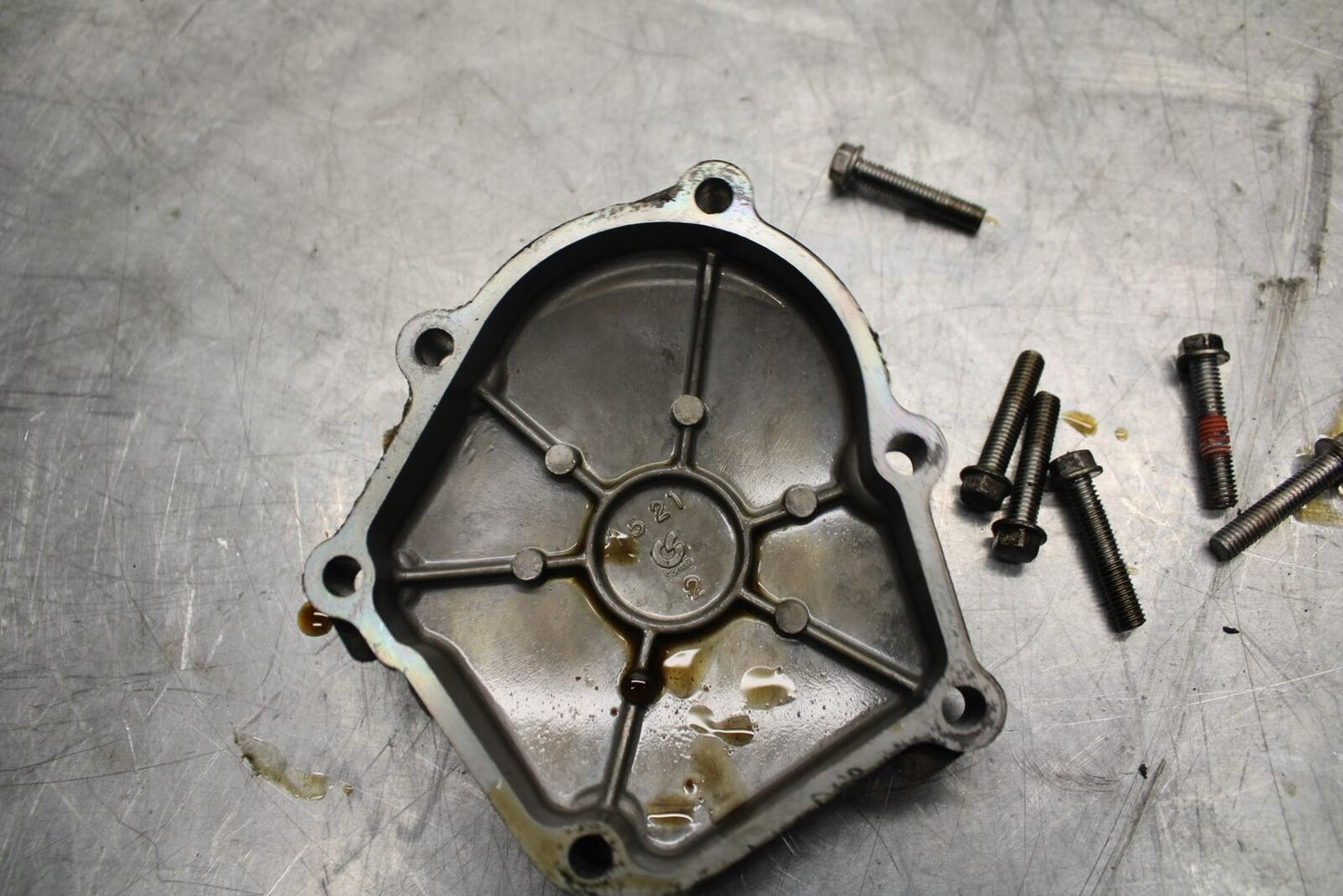 05-06 KAWASAKI NINJA ZX6R 636 ENGINE MOTOR TIMING CHAIN COVER BB505