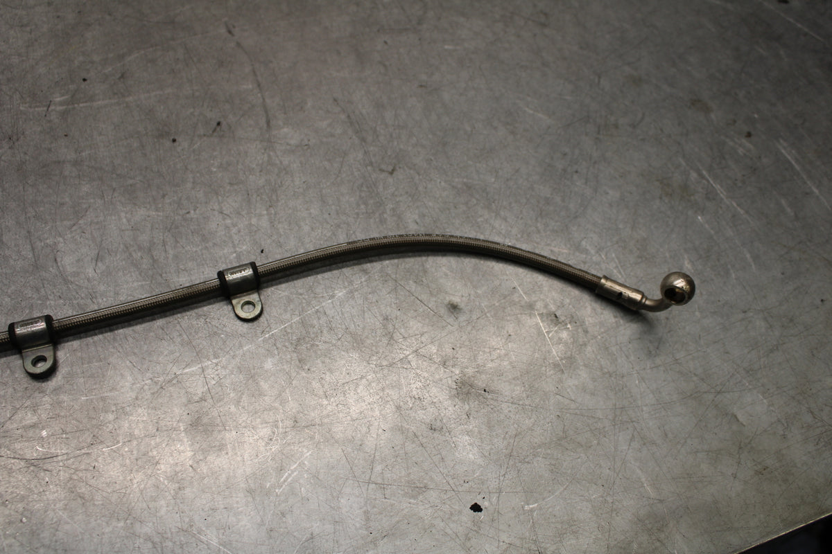 07-08 TRIUMPH DAYTONA 675 BRAIDED REAR BACK BRAKE HOSE FLUID LINE BB685