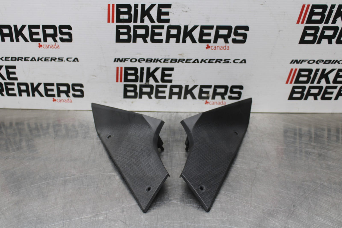 24 KAWASAKI NINJA 500 ABS FRONT UPPER SIDE FAIRING COWL PLASTIC SET BB818