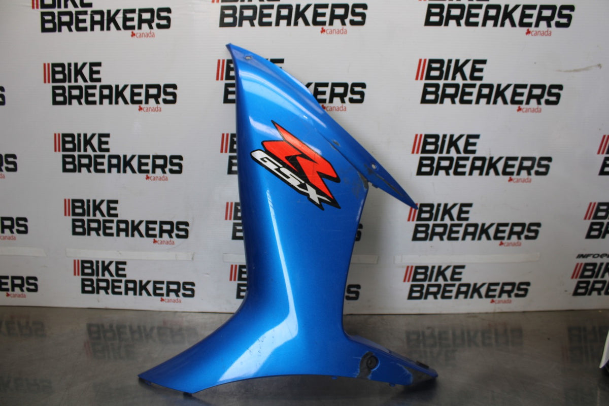 11-26 SUZUKI GSXR750 LEFT MID UPPER SIDE FAIRING COWL PLASTIC BB900