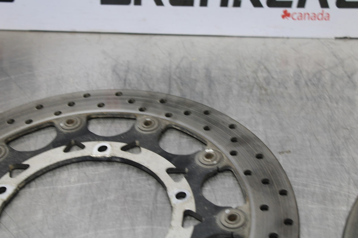 04-05 YAMAHA YZF R1 FRONT LEFT RIGHT BRAKE ROTORS DISCS  BB173