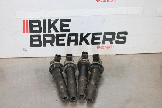 05 YAMAHA YZF R6 IGNITION COILS COIL SPARK PLUG CAPS BB894