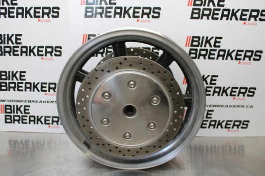 09 YAMAHA ROYAL STAR XVZ1300TF VENTURE FRONT WHEEL FRONT RIM & ROTORS BB151