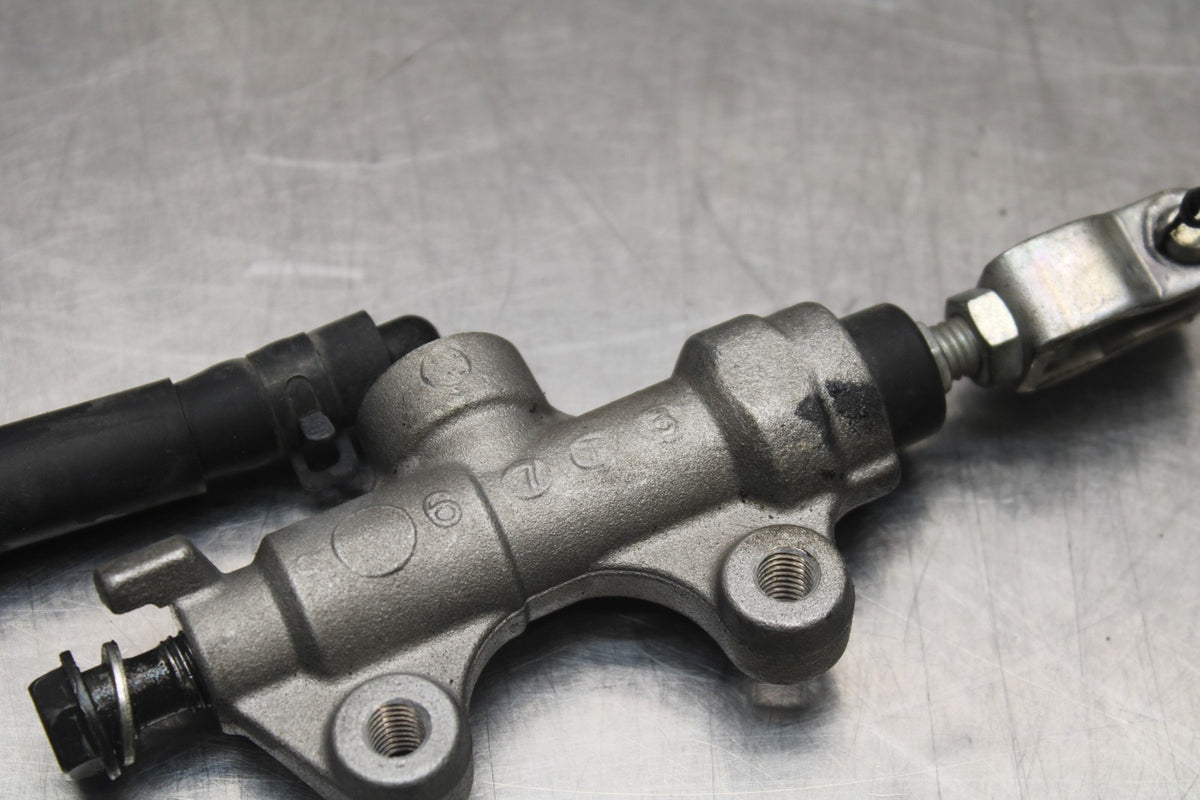 08 KAWASAKI NINJA 650 EX650 REAR BACK BRAKE MASTER CYLINDER W RESERVOIR BB797