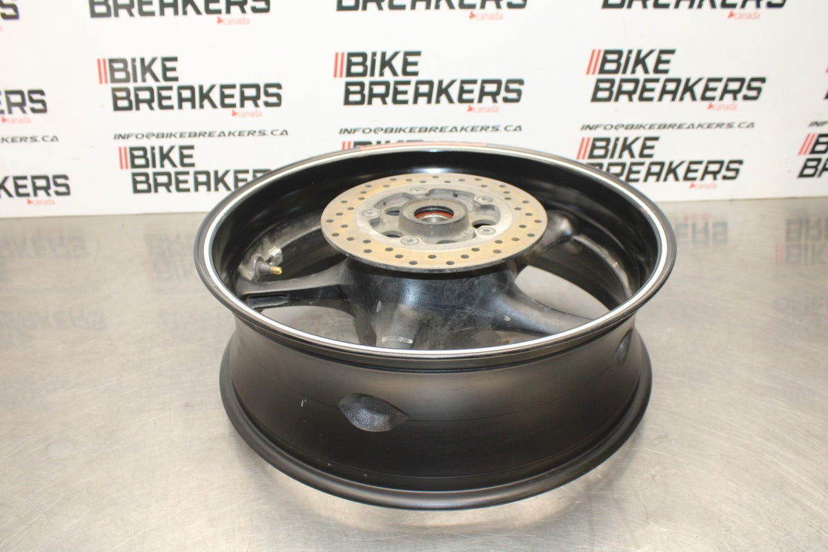 08-16 YAMAHA YZF R6 REAR WHEEL BACK RIM & ROTOR BB856