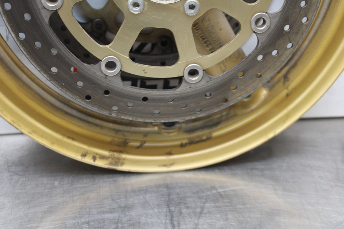 97-00 SUZUKI GSXR600 SRAD FRONT WHEEL FRONT RIM & ROTORS BB921