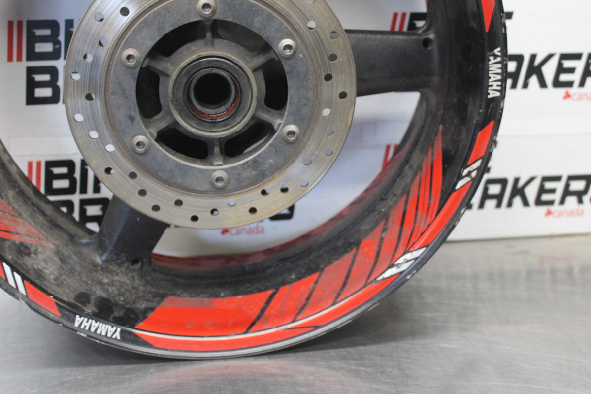 03 YAMAHA YZF R1 REAR WHEEL BACK RIM & ROTOR BB895
