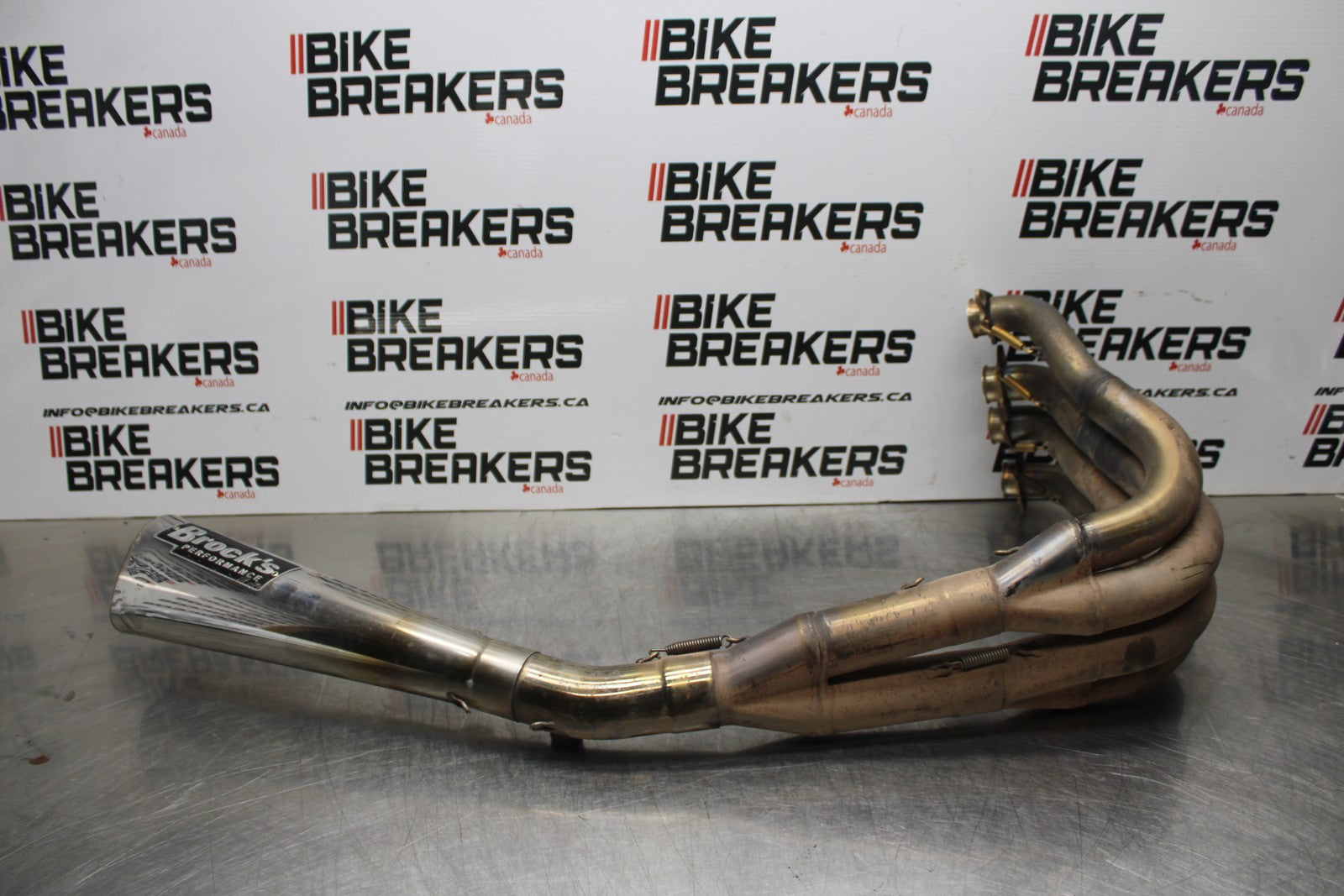 08 KAWASAKI NINJA ZX10R BROCKS FULL EXHAUST SYSTEM HEADERS PIPE MUFFLER BB201
