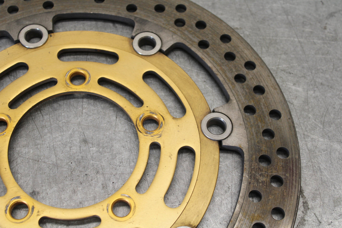 03-04 KAWASAKI NINJA ZX6RR FRONT LEFT RIGHT BRAKE ROTORS DISCS BB684