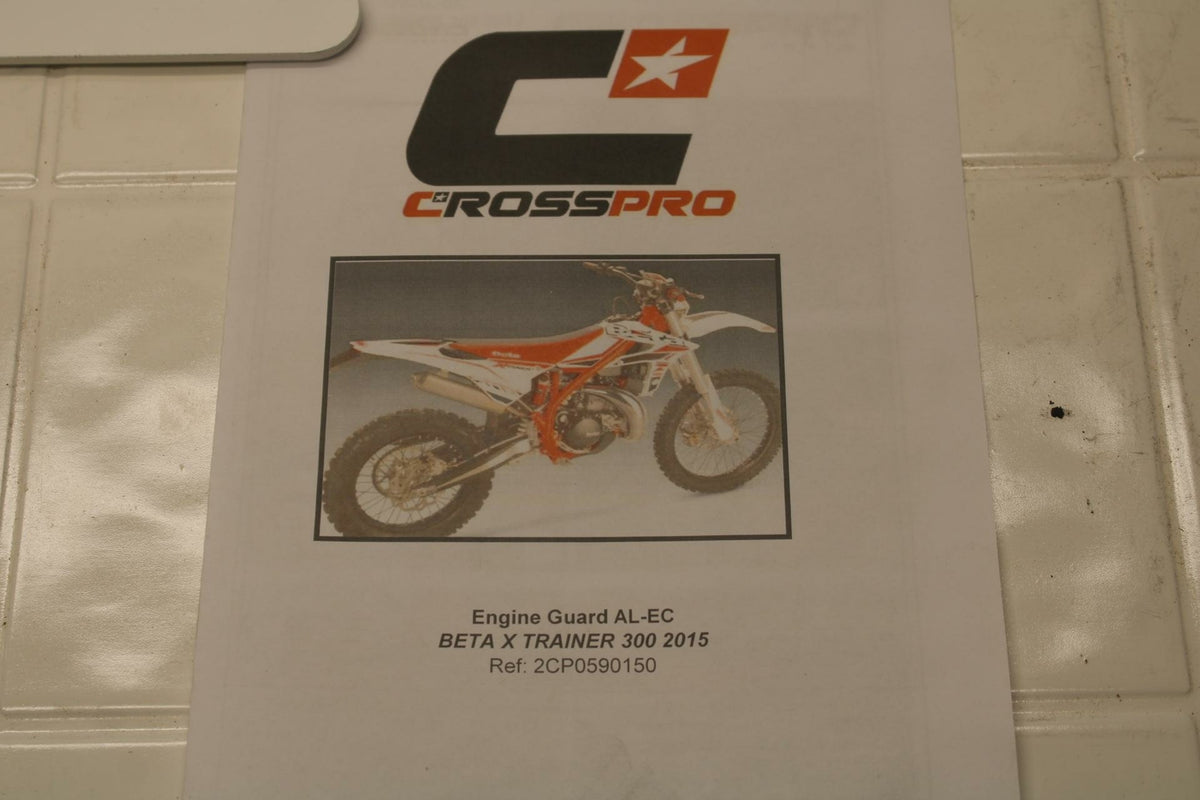 15 BETA XTRAINER 300 CROSSPRO ALUMINUM LOWER BOTTOM SKID PLATE GUARD SHIELD