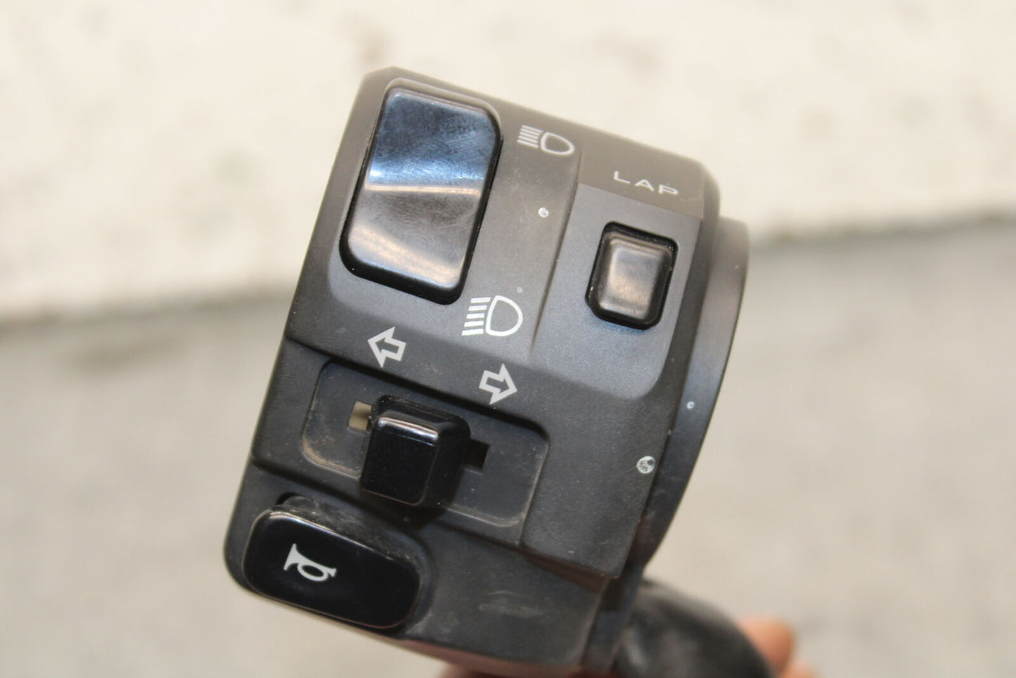 09-12 KAWASAKI NINJA ZX6R LEFT CLIP ON HANDLE HORN SIGNALS SWITCH SWITCHES BB110