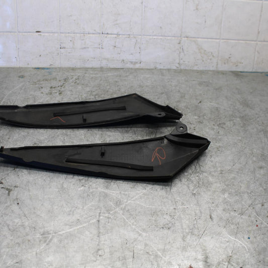 04-06 YAMAHA YZF R1 RIGHT LEFT GAS FUEL TANK PANELS COVERS TRIM SET COWLS  BB432