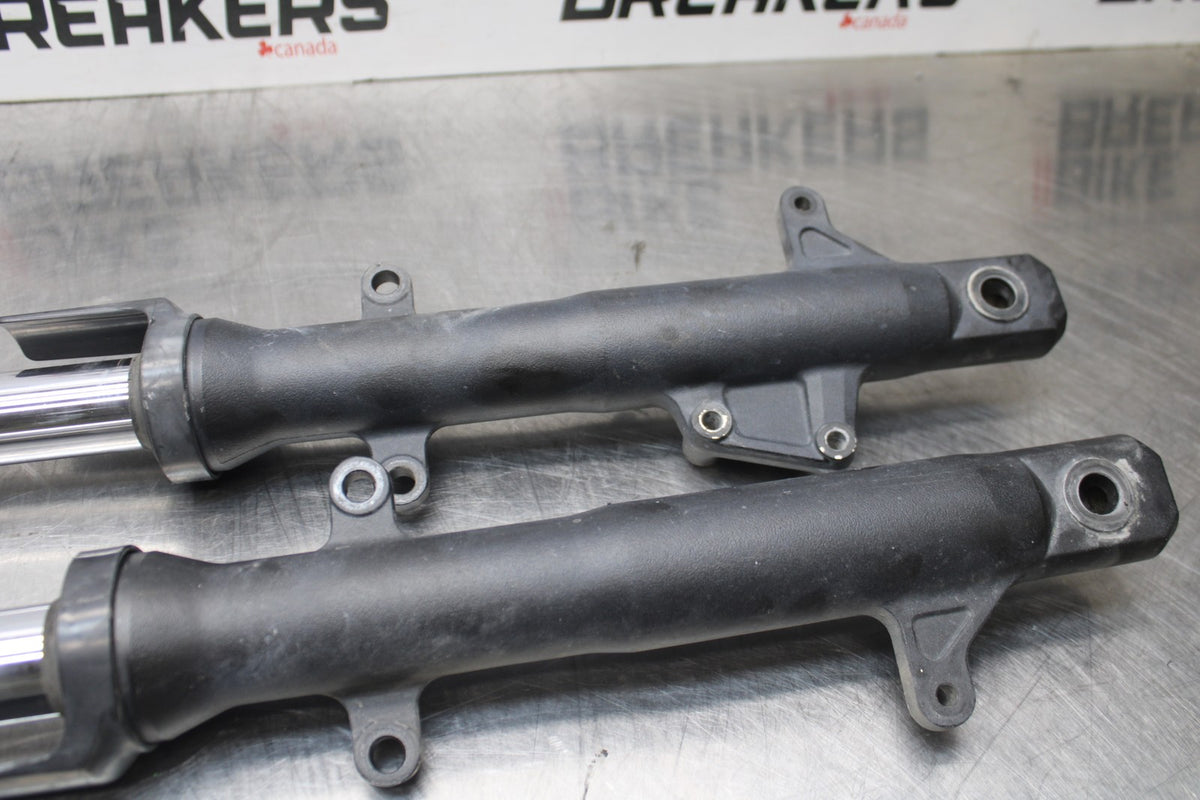 09 KAWASAKI NINJA 250R FRONT FORKS SHOCK SUSPENSION SET PAIR BB824