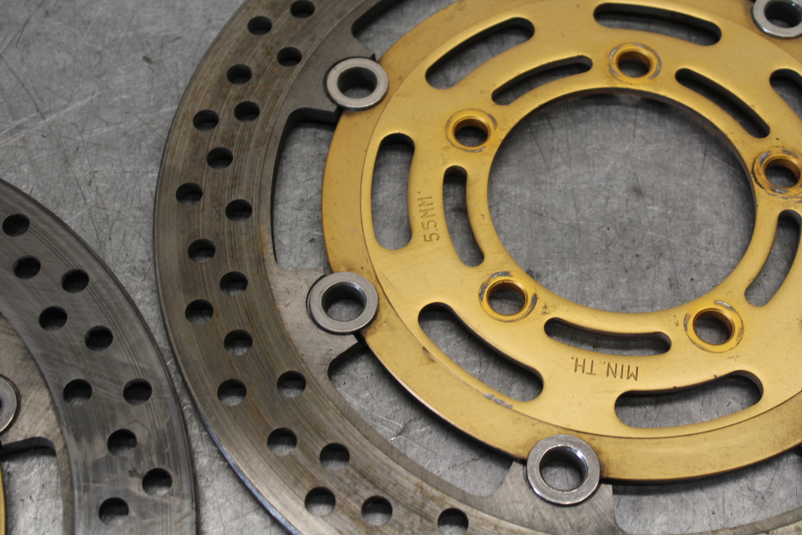 03-04 KAWASAKI NINJA ZX6RR FRONT LEFT RIGHT BRAKE ROTORS DISCS BB684