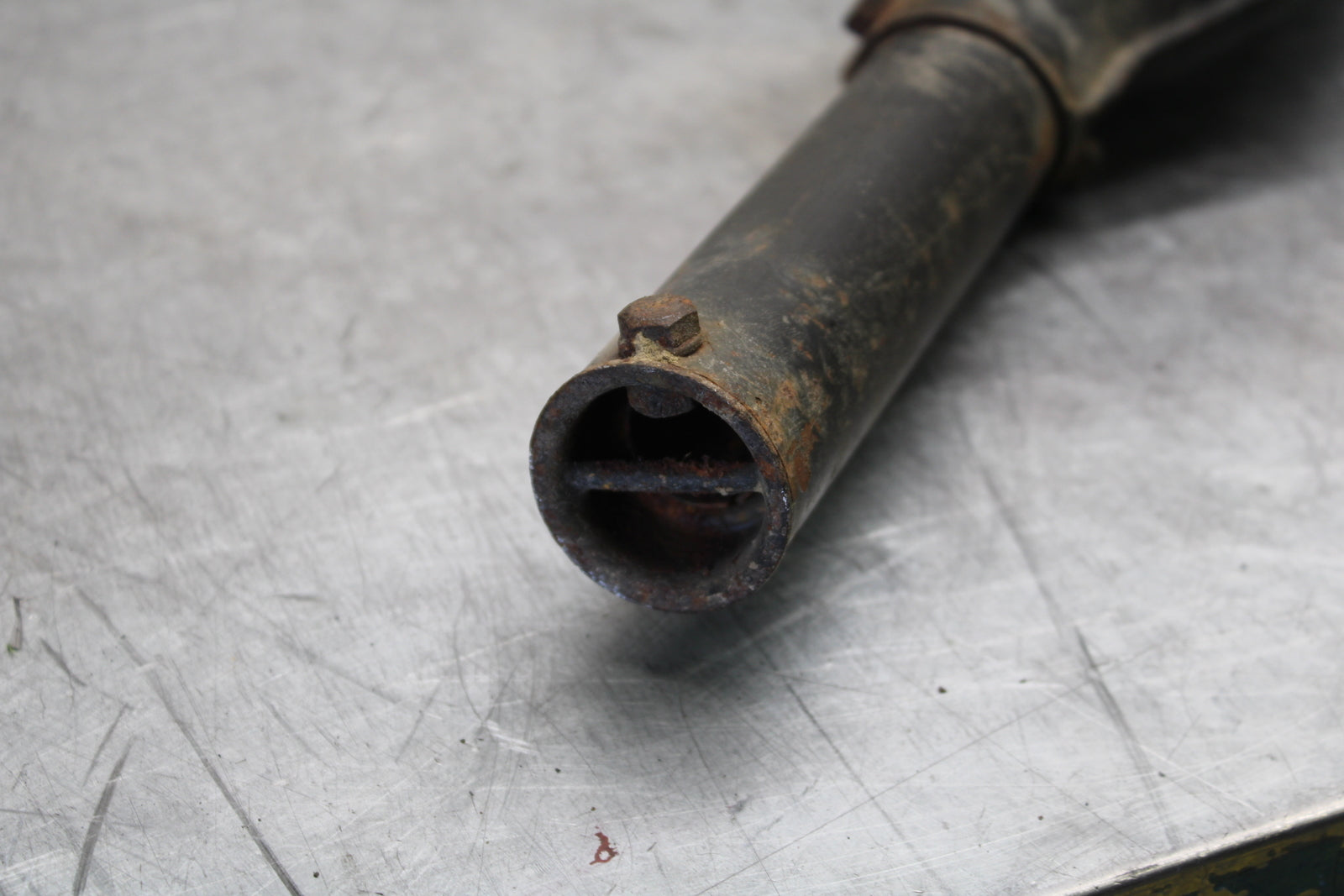 71-75 KAWASAKI F7 EXHAUST PIPE MUFFLER SLIP ON CAN SILENCER BB00