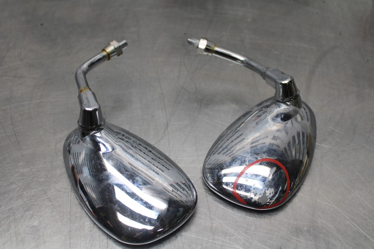 99-09 YAMAHA V STAR 1100 REAR VIEW MIRROR SET PAIR MIRRORS BB853