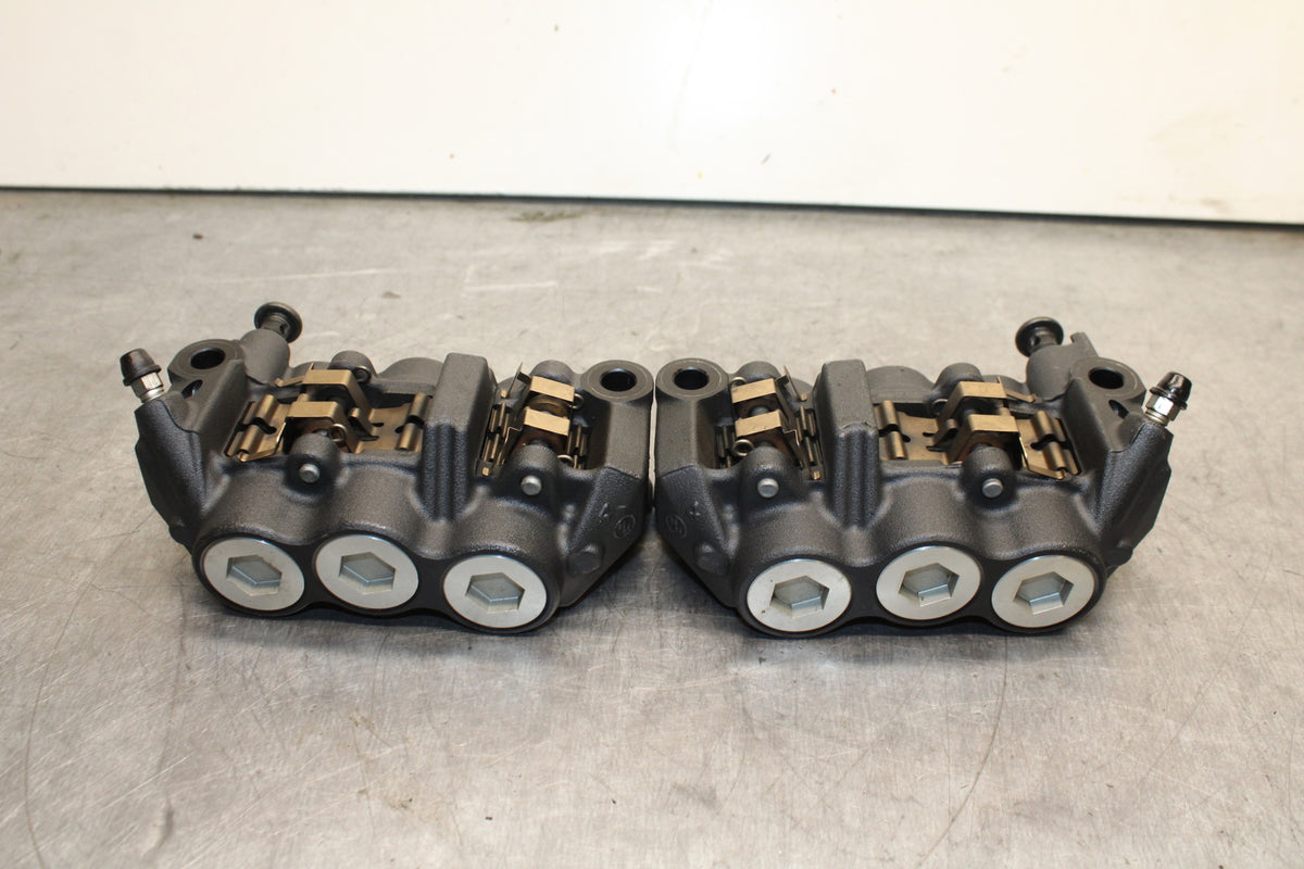 09-14 YAMAHA YZF R1 RIGHT LEFT FRONT BRAKE CALIPER SET PAIR CALIPERS BB119