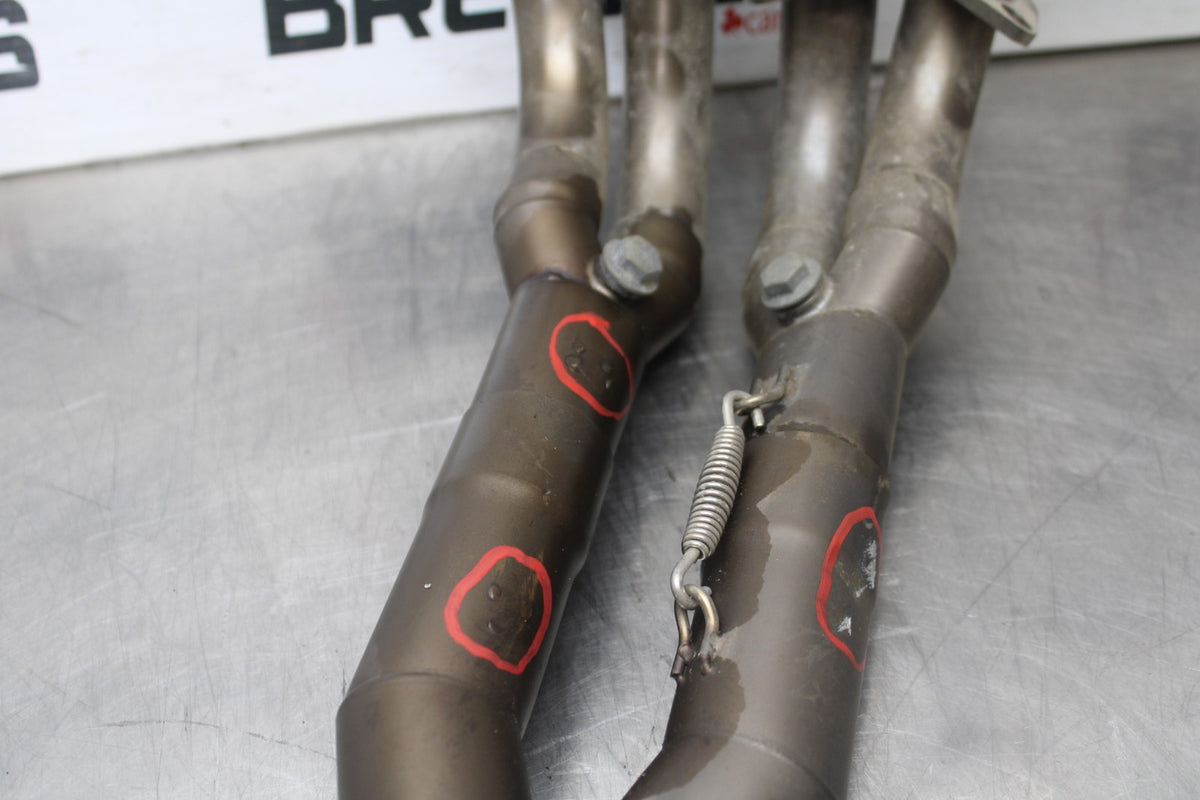 17 YAMAHA YZF R6 EXHAUST HEADER PIPES MANIFOLD BB922