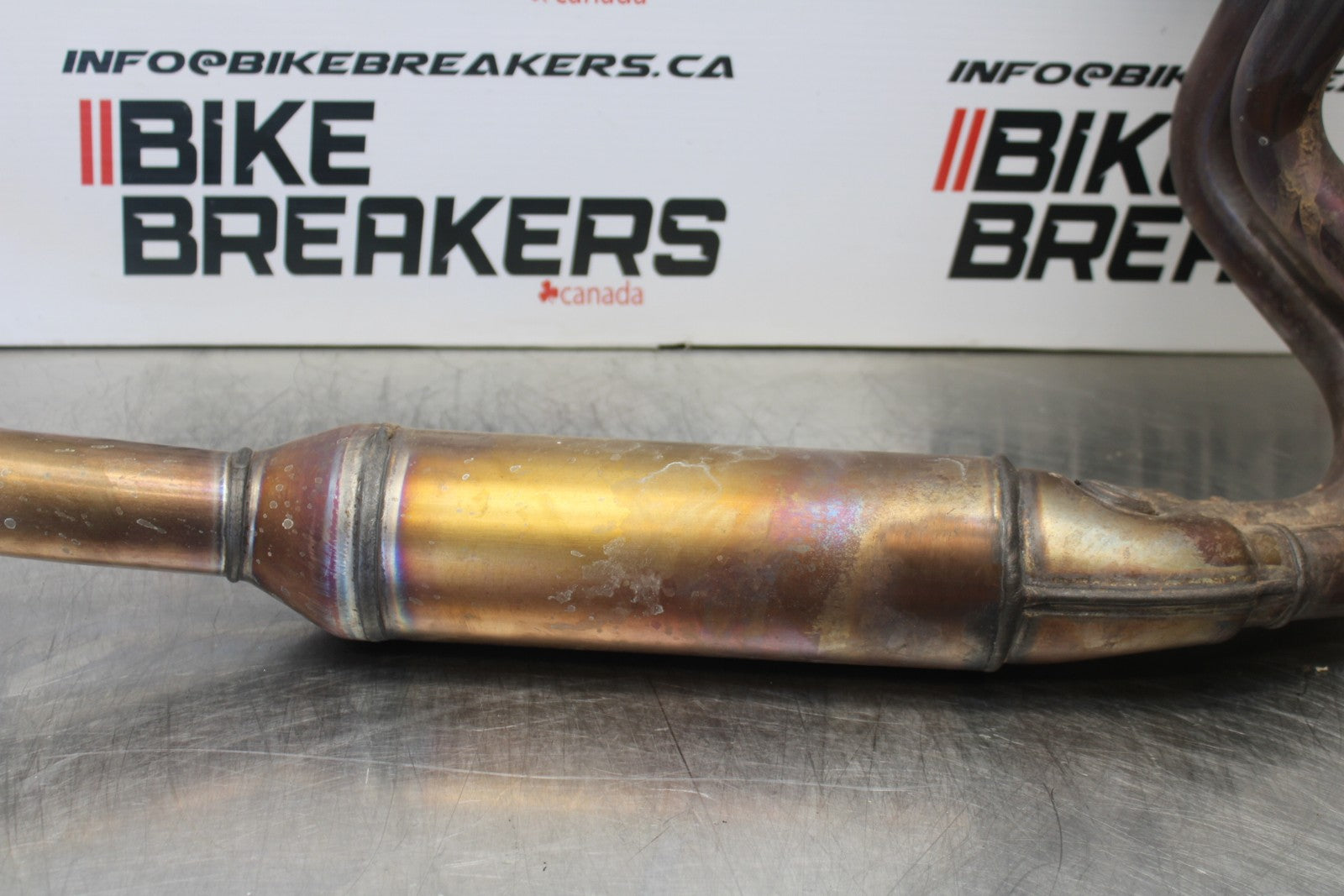 18-23 KAWASAKI NINJA 400 EX400 ABS EXHAUST HEADER PIPES MANIFOLD BB192