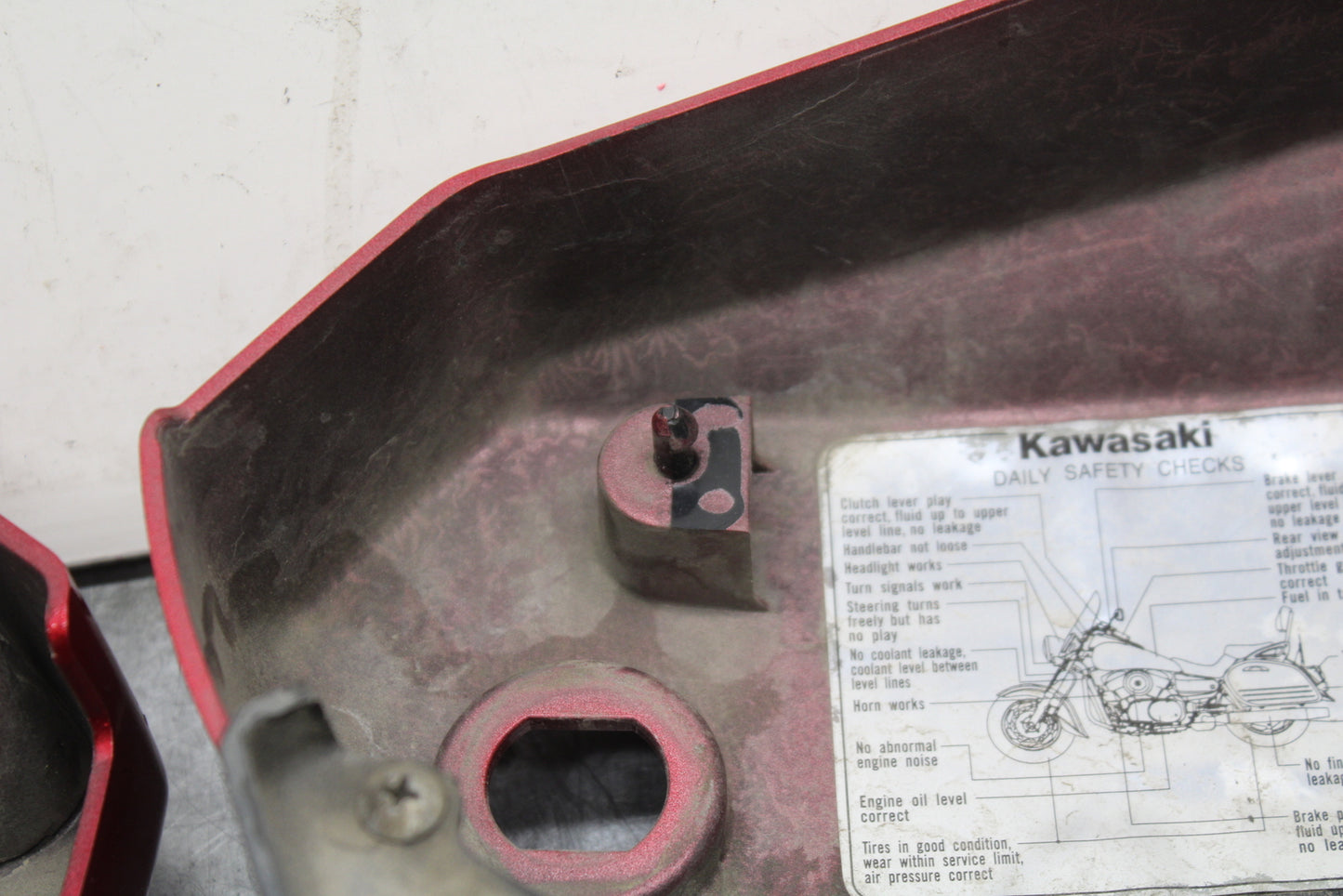 03-08 KAWASAKI VULCAN 1600 SIDE COVER PANEL COWL FAIRING BB754