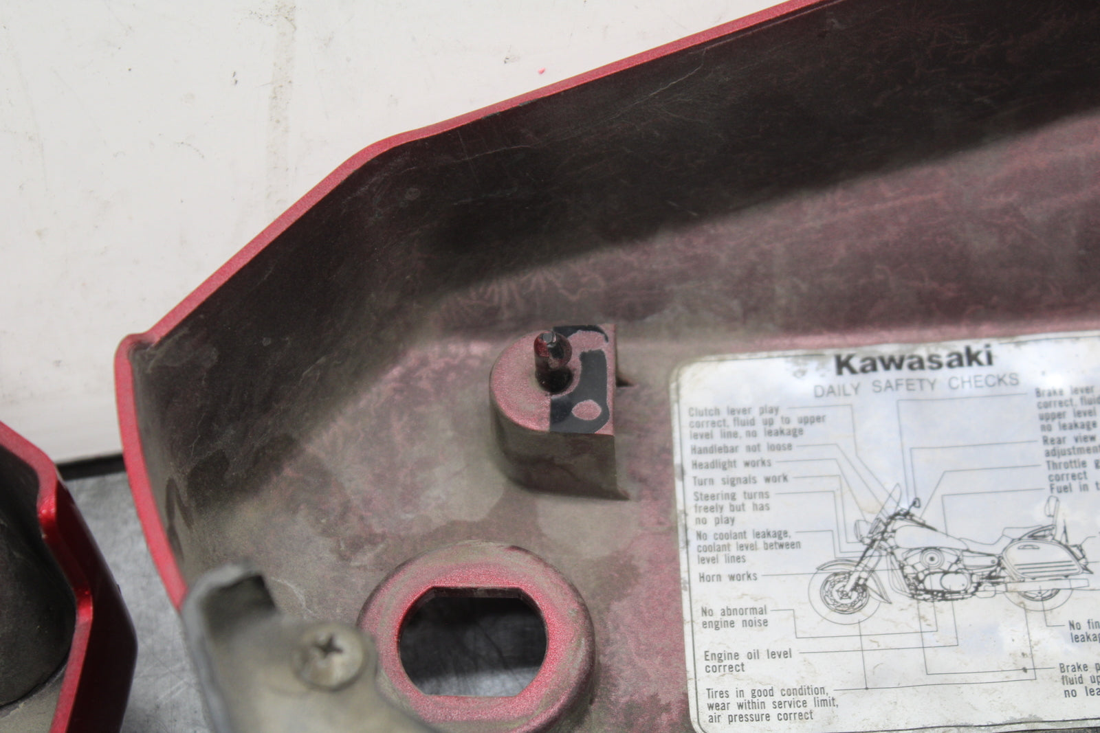 03-08 KAWASAKI VULCAN 1600 SIDE COVER PANEL COWL FAIRING BB754