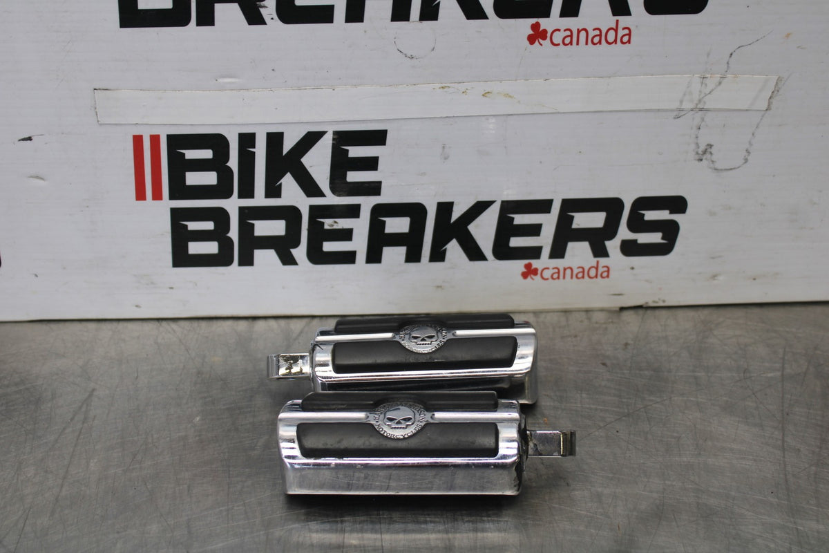 88-03 HARLEY-DAVIDSON SPORTSTER 1200 FRONT FOOT RESTS PEGS STEPS SET PAIR BB886