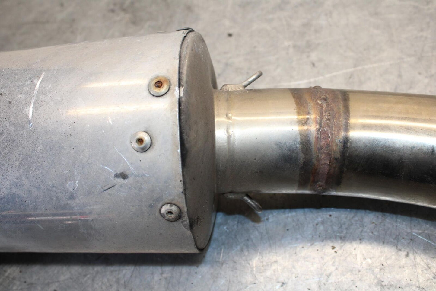 1998 Yamaha YZF R1 AFTERMARKET EXHAUST PIPE MUFFLER SLIP ON CAN SILENCER BB53