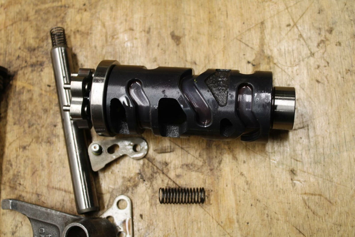 15-17 YAMAHA YZF R3 ENGINE TRANSMISSION GEAR SHIFT FORKS SHIFTER CAM DRUM BB293