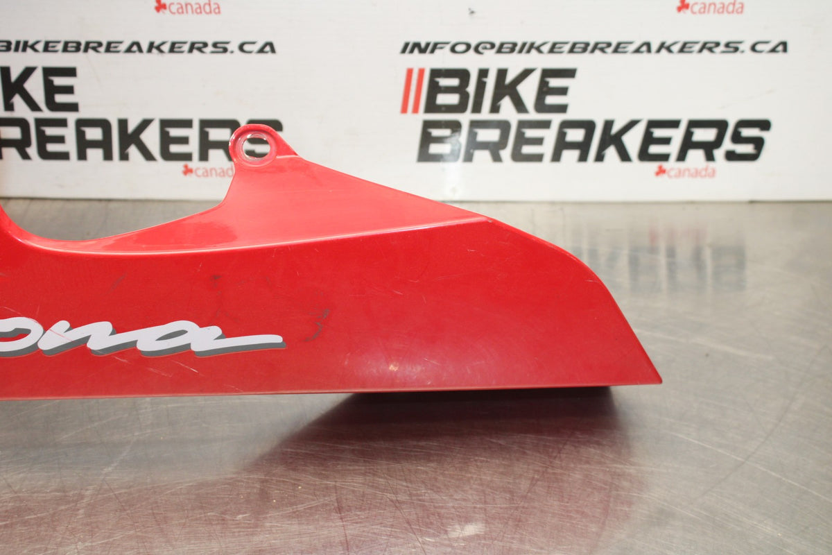 09-11 TRIUMPH DAYTONA 675 LEFT LOWER MID UPPER SIDE FAIRING COWL BB00