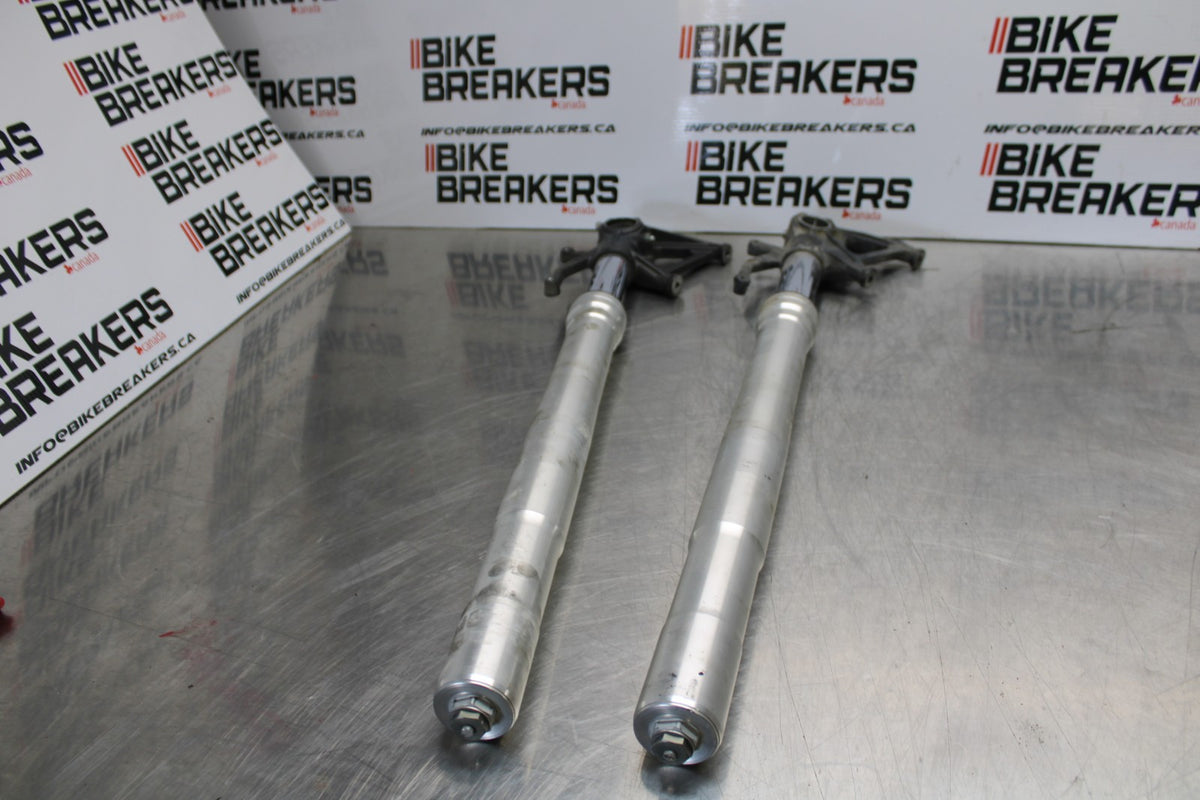 07-08 KAWASAKI NINJA ZX6R FRONT FORKS SHOCK SUSPENSION SET PAIR BB175