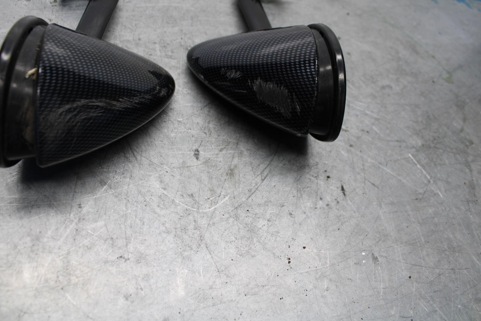 06-07 KAWASAKI NINJA ZX14R REAR VIEW MIRROR SET PAIR MIRRORS bb433