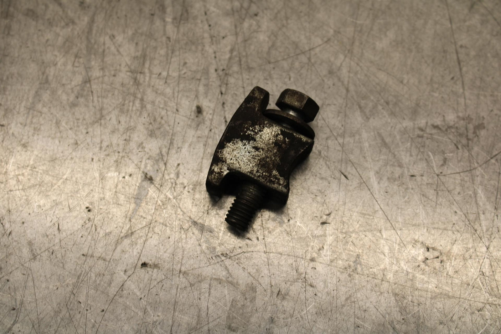 1977 Honda CB550K --- SWINGARM CHAIN TENSIONER ADJUSTMENT BRACKETS  BB592